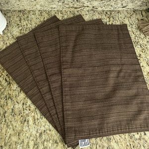 Brown placemats